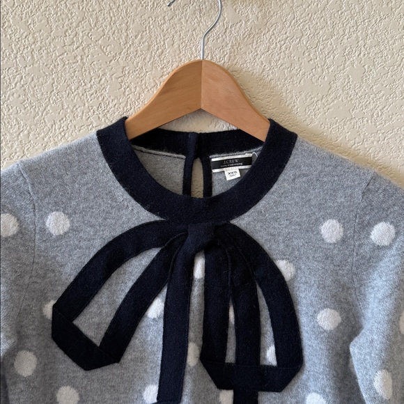 J. Crew Polka Dot Cashmere Sweater XXS - Picture 6 of 14